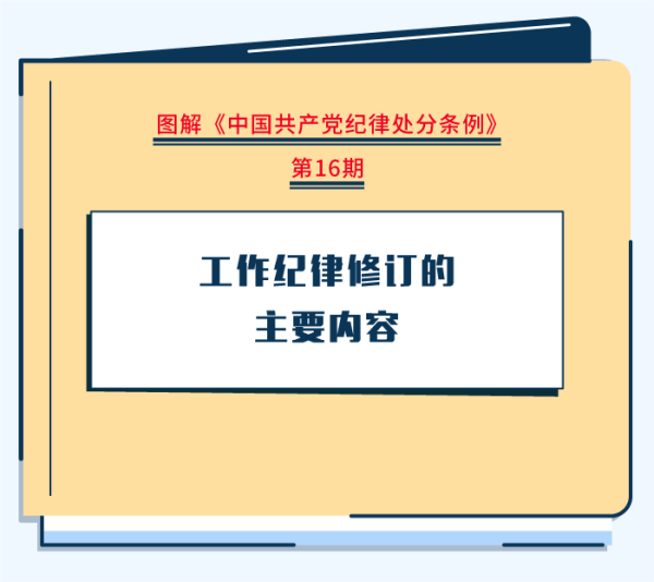 圖解紀(jì)律處分條例|工作紀(jì)律修訂的主要內(nèi)容